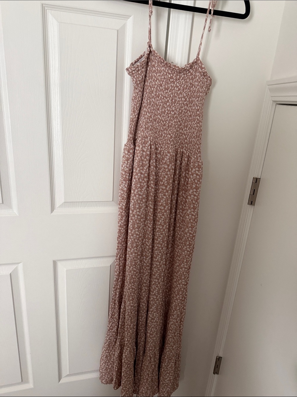Pink and white flower jumpsuit